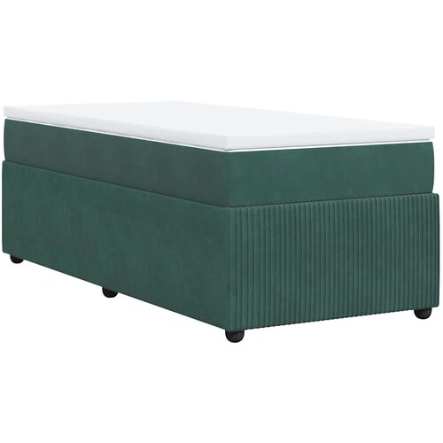 Box spring krevet s madracem tamnozeleni 90x200 cm bar&amp;scaron;unasti Slike