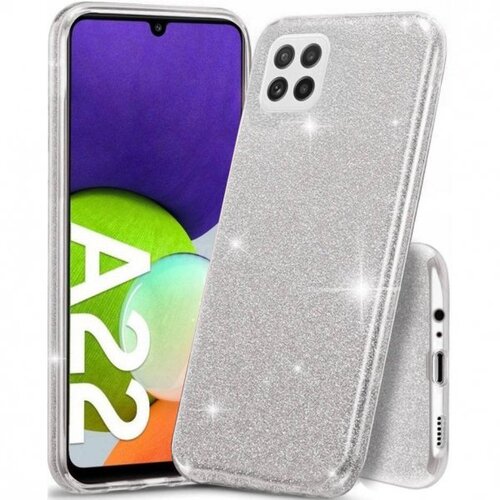  ovitek z ble&amp;scaron;čicami bling za samsung galaxy A03s A037 - srebrn Slike