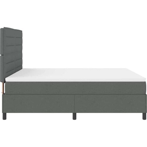 VidaXL Box spring krevet Tamno siva 180 x 200 cm tkanina Slike