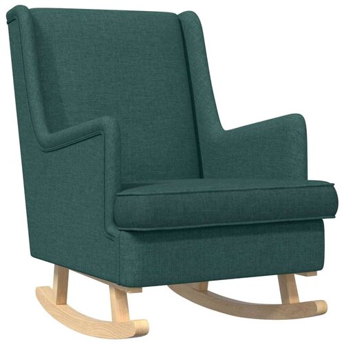  Zibajoči stol Temno zelena 62 x 80 x 85 cm blago, (5000288925) Cene