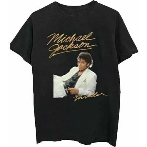 Michael Jackson majica Thriller White Suit L Črna