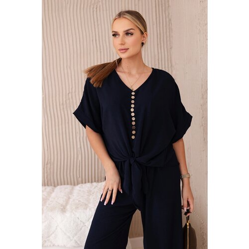Kesi Włoski Set of blouses with pants navy blue Cijene