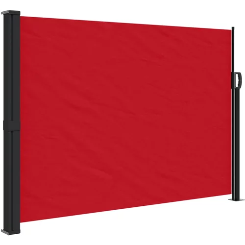 vidaXL Zložljiva stranska tenda rdeča 140x600 cm, (21071324)