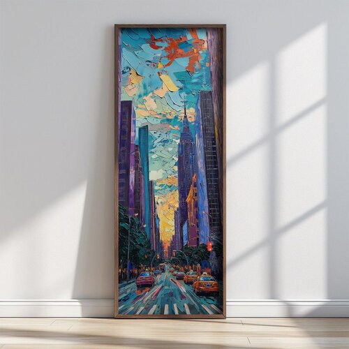 WALLXPERT FAH133-120 Multicolor Decorative Framed MDF Painting Cene