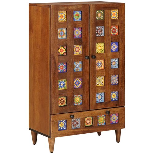  Highboard s ladicama Orah 60 x 33,5 x 100 cm Čvrsto drvo manga Cijene