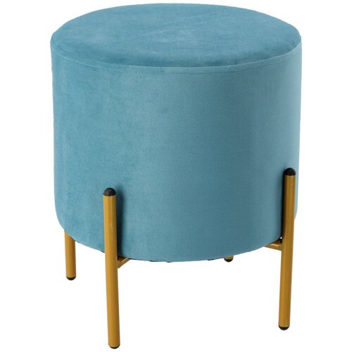  Velur puf sa zlatnim nogama &ndash; PHO3925, 35 x 40 cm &ndash; INLEA &ndash; Tamnoplava boja Cijene