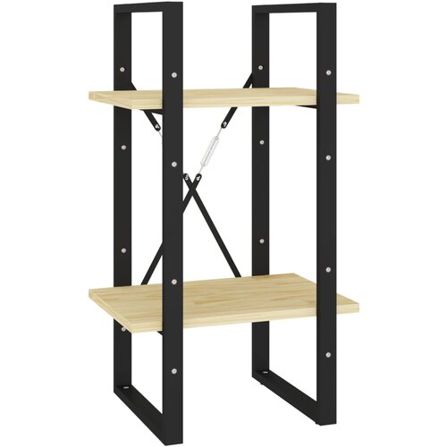 Maison Chic Knjižna omara - Knjižni regal 2-nadstropna 40x30x70 cm trdna borovina, (21726058) Cene
