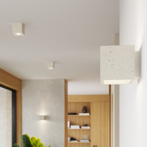 Sollux Lighting sollux SL.1846 - spot svetiljka quad 1xGU10/10W/230V beton/krem Slike