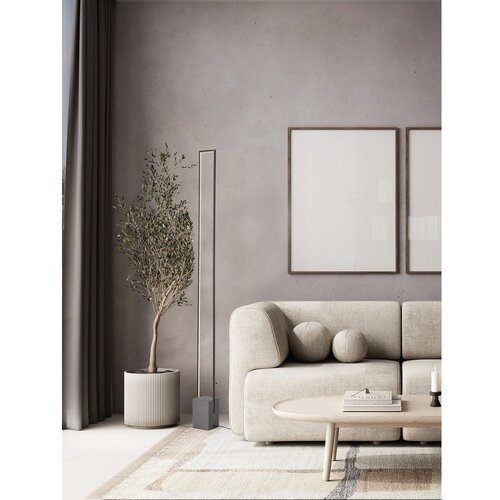 Nova Luce Črna LED stoječa svetilka (vi&amp;scaron;ina 161 cm) Lithos &amp;ndash; Slike