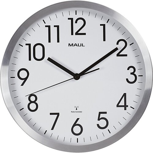 Maul Stenska ura move, krtačen aluminij, Ø 305 mm, radijsko voden mehanizem Cene