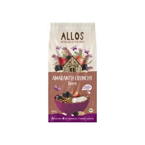 Allos Bio hrskavi amarant s bobičastim voćem (Crunchy Beere) - 400 g Cene