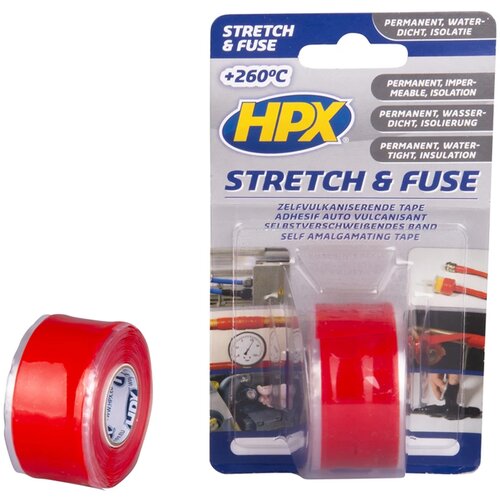 Hpx stretch & fuse crvena 25mm x 3m Cene