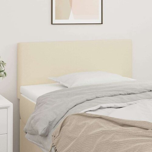  Posteljno vzglavje krem 90x5x78/88 cm umetno usnje, (20736394) Cene