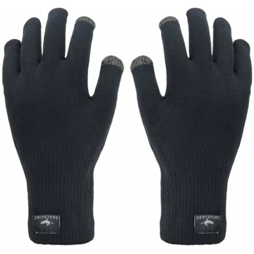 Sealskinz Waterproof All Weather Ultra Grip Knitted Gloves Black M