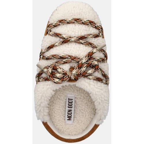 Moon Boot Čizme za snijeg od bru&amp;scaron;ene kože MB EVX MULE SHEARLING boja: smeđa, s platformom, 80D1470100 MA03 Slike