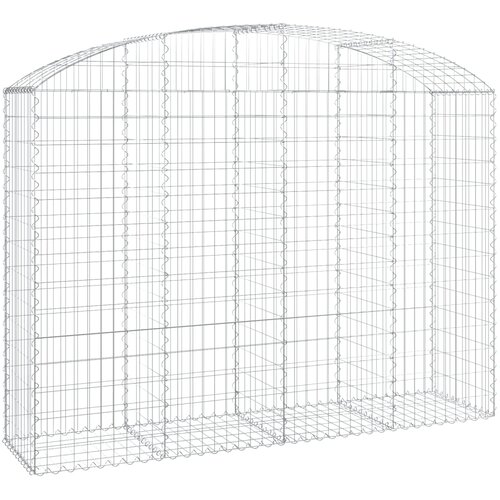  Gabionska ko&amp;scaron;ara s lukom 200x50x140/160 cm pocinčano željezo Slike