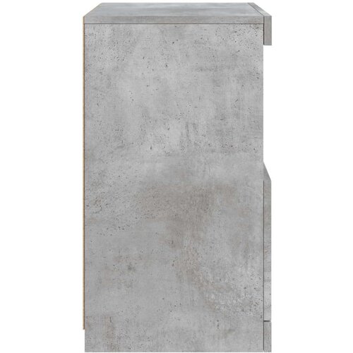  Komoda s LED svjetlima siva boja betona 41x37x67 cm Slike