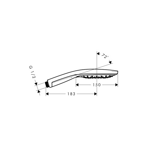 Hansgrohe Raindance Select S EcoSmart 150 Chrome ručni tu&amp;scaron; sa 3 vrste mlaza 28588000 Slike