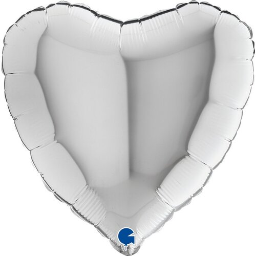 srebrno srce folija balon sa helijumom Slike