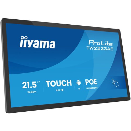 Iiyama TW2223AS-B3P Signage Display Interactive flat panel 54.6 cm (21.5) Wi-Fi 450 cd /m&sup2; Full HD Black Touchscreen Built-in processor Android 24 /7 Cijene