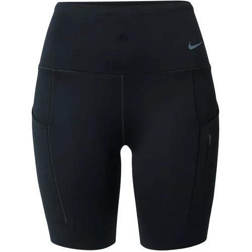 Nike Športne hlače svetlo modra / črna