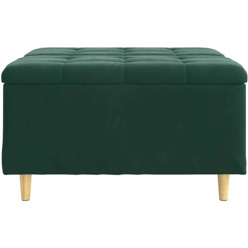  Stolica s dugmadi s jastukom Tamnozelena 80 x 80 x 45 cm Bar&amp;scaron;un Slike