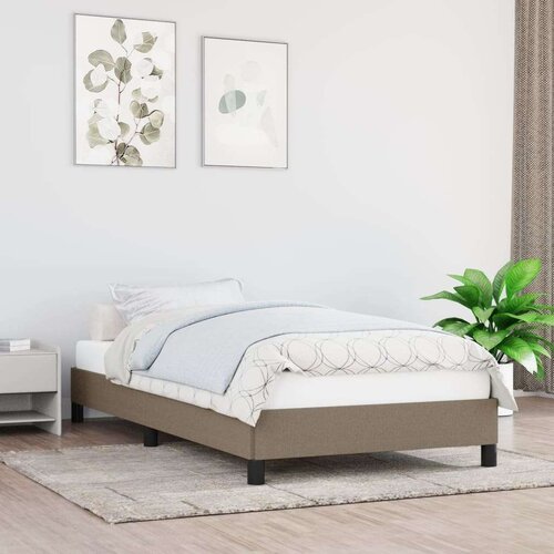  Posteljni okvir taupe 100x200 cm blago, (20724758) Slike