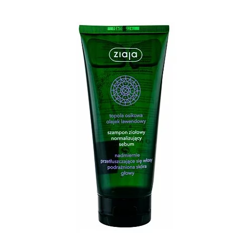 Ziaja herbal šampon za uravnavanje prekomernega proizvajanja sebuma 200 ml za ženske
