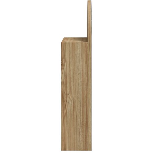  Kupaonski ormarić s ogledalom LED lučni boja hrasta 42x13x70 cm Slike
