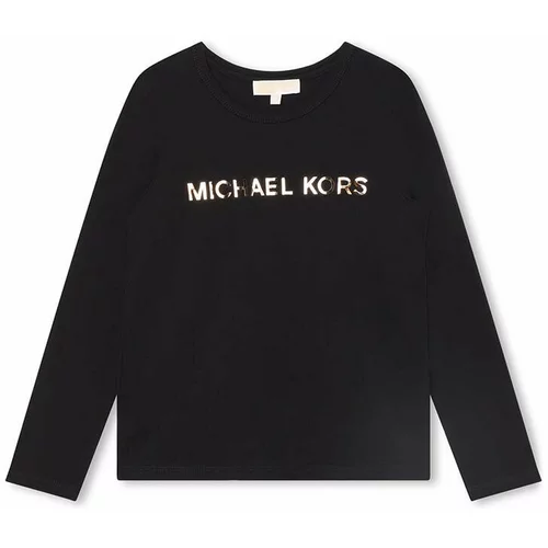 Michael Kors Otroška dolga majica črna barva