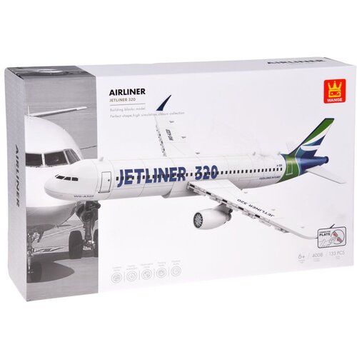  Konstrukcijski blokovi Jetliner 320 putnički model aviona 133 dijela ZA5678 Slike