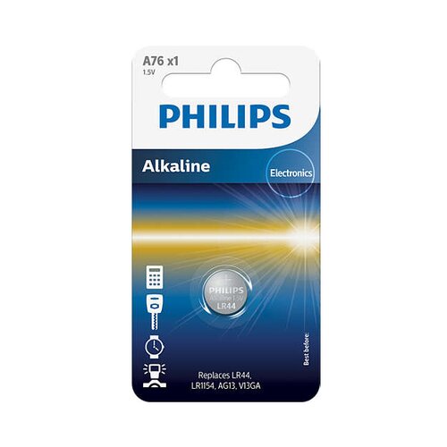 Philips A76/01B - Alkalna dugmićasta baterija MINICELLS 1,5V 155mAh Slike