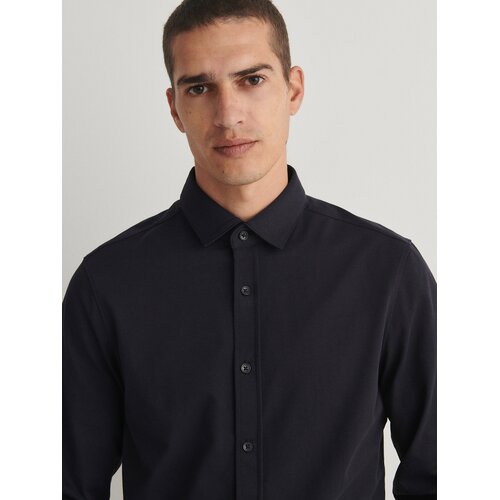 Reserved srajca slim fit - mornarsko modra Cene