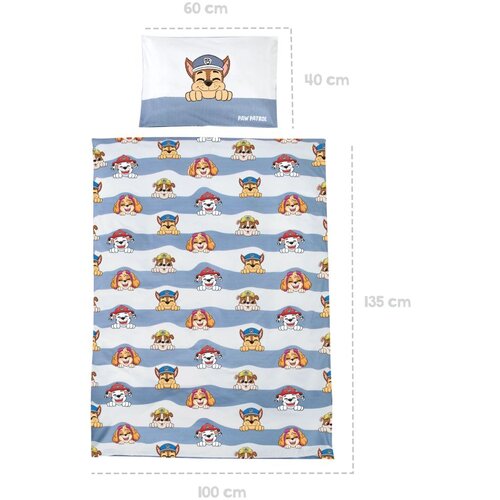 Paw Patrol dječja pamučna posteljina 100 x 135 cm Slike