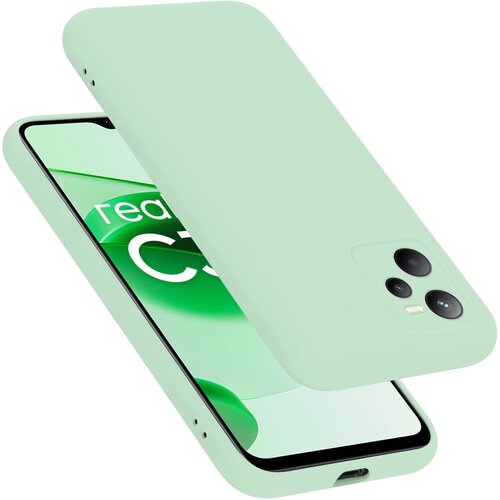 Cadorabo Ohi&scaron;je, združljiv z Realme v tekoči svetlo zeleni barvi - za&scaron;čitni pokrov iz fleksibilnega silikona TPU, (20694150) Cene