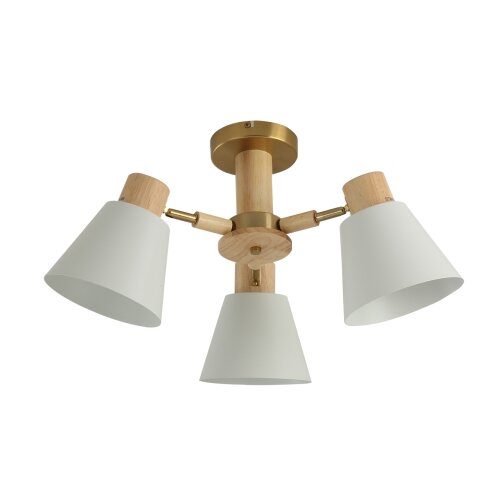 Brilagi plafonski luster lund wood 3xE27/40W/230V prečnik 50 cm drvo Slike