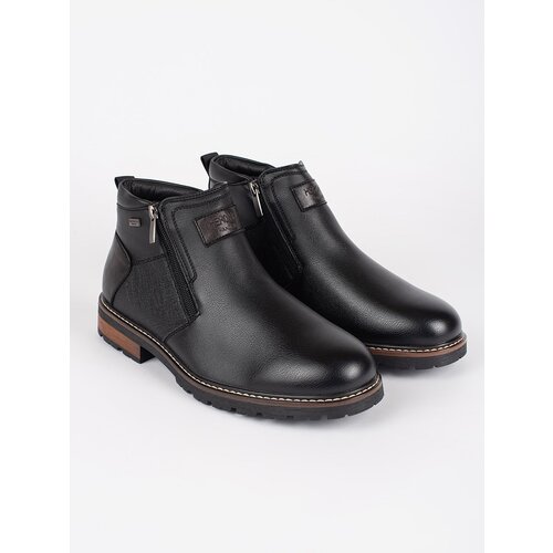 Shelvt Men's black insulated Chelsea boots Cene