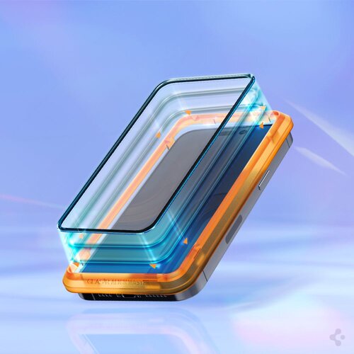 Spigen ALM GLASS FC KALJENO STEKLO 2-KOS ZA IPHONE 14 PRO ČRNA Slike