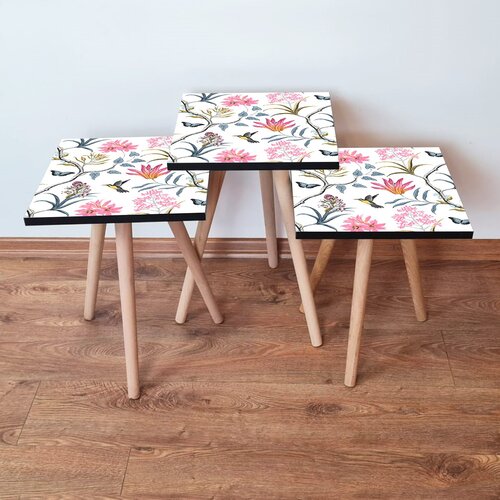 Hanah home set stolića za kafu 3Shp211, 3 dijela, šareni Cene