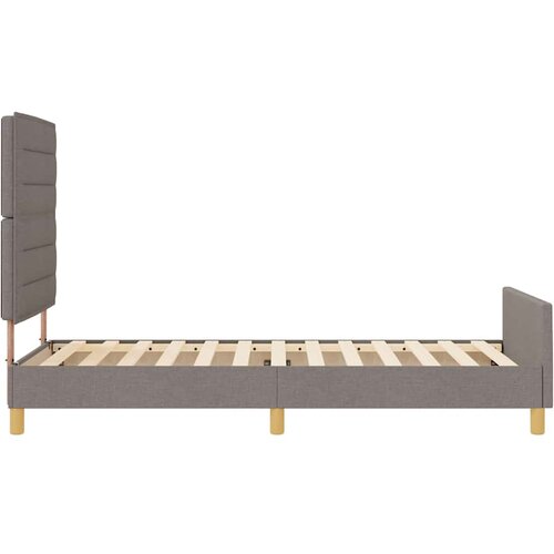  Krevetna konstrukcija Sivo-smeđa 100 x 200 cm tkanina Slike