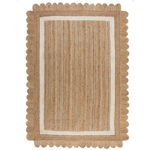 Flair Rugs Ručno rađen juten tepih u prirodnoj boji/boje slonovače 160x230 cm Grace White &amp;ndash; Slike