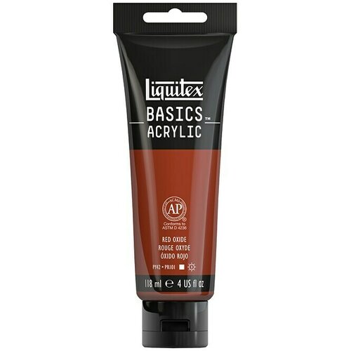 LIQUITEX Basics Akrilna boja (Oksid crvena, 118 ml) Slike