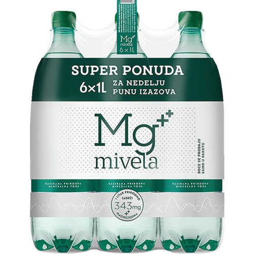 MIVELA voda mg gazirana 6X1L paket Cene