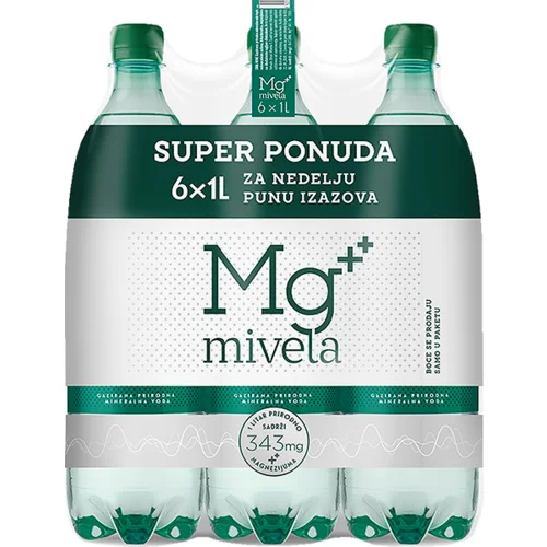 MIVELA voda mg gazirana 6X1L paket