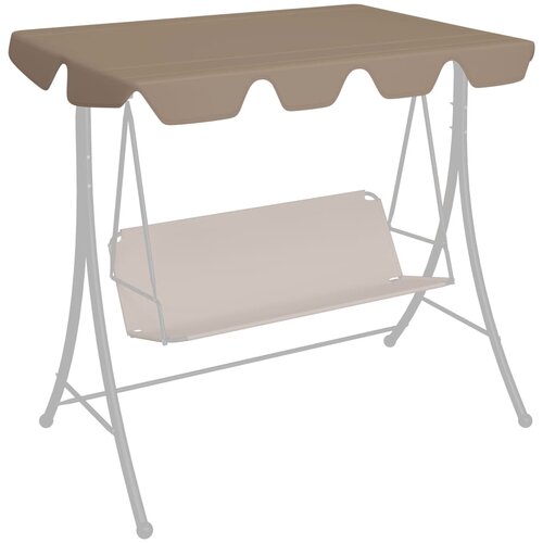 vidaXL Streha za vrtno gugalnico taupe 188/168x145/110 cm, (20692739) Cene