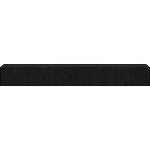  Set TV komoda Zidne 3 pcs Crni hrast 80 x 30 x 30 cm Slike