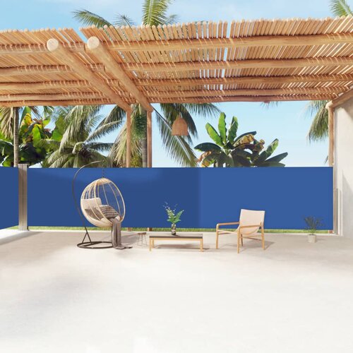vidaXL Uvlačiva bočna tenda plava 160 x 1200 cm Cijene