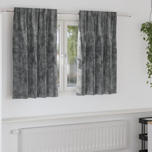vidaXL Baršunaste zavjese 2 komada sa očicama Siva 140x140 cm Cijene