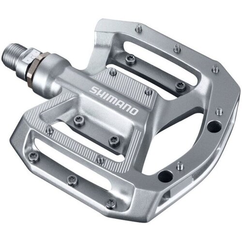 Shimano PEDALE PDGR500 FLAT W/O REFLECTOR SILVER INDPACK EPDGR500S Slike