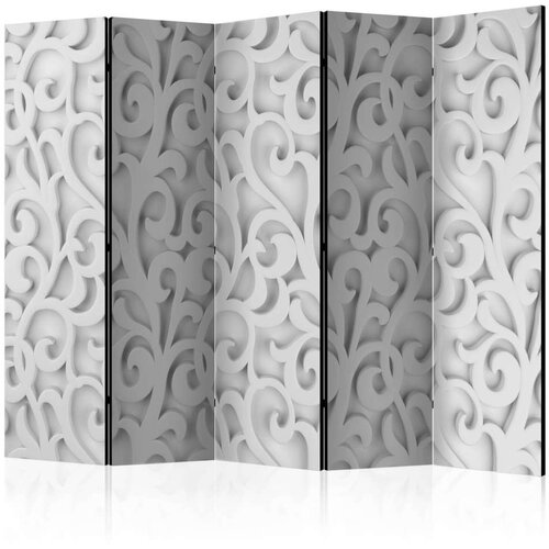  Paravan u 5 dijelova - White ornament II [Room Dividers] 225x172 Slike